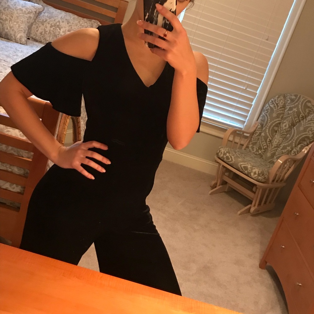 Karl Lagerfeld Velvet Jumpsuit